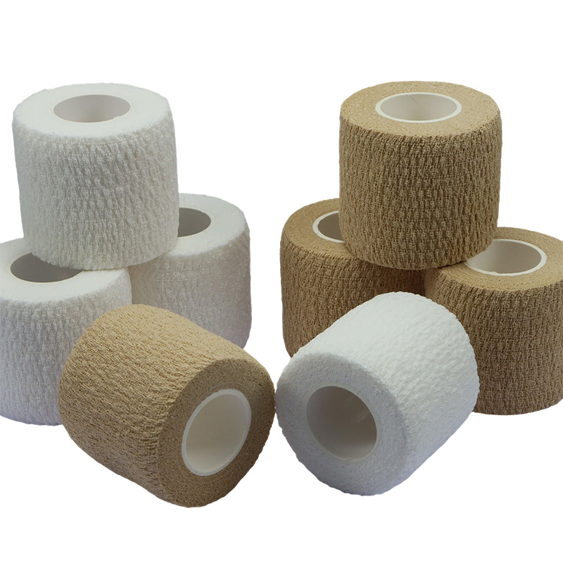 Physiotherapy Skin Color Self-Adherent Elastic Wrap Rolls