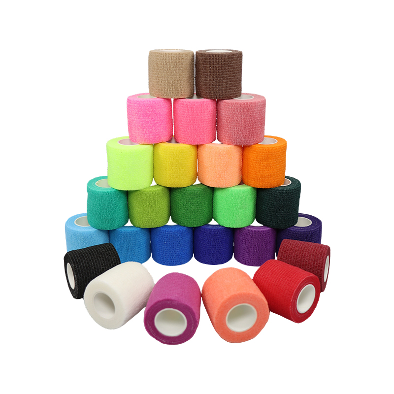 Solid Color Non-Woven Self-Adhesive Elastic Bandage Wrap